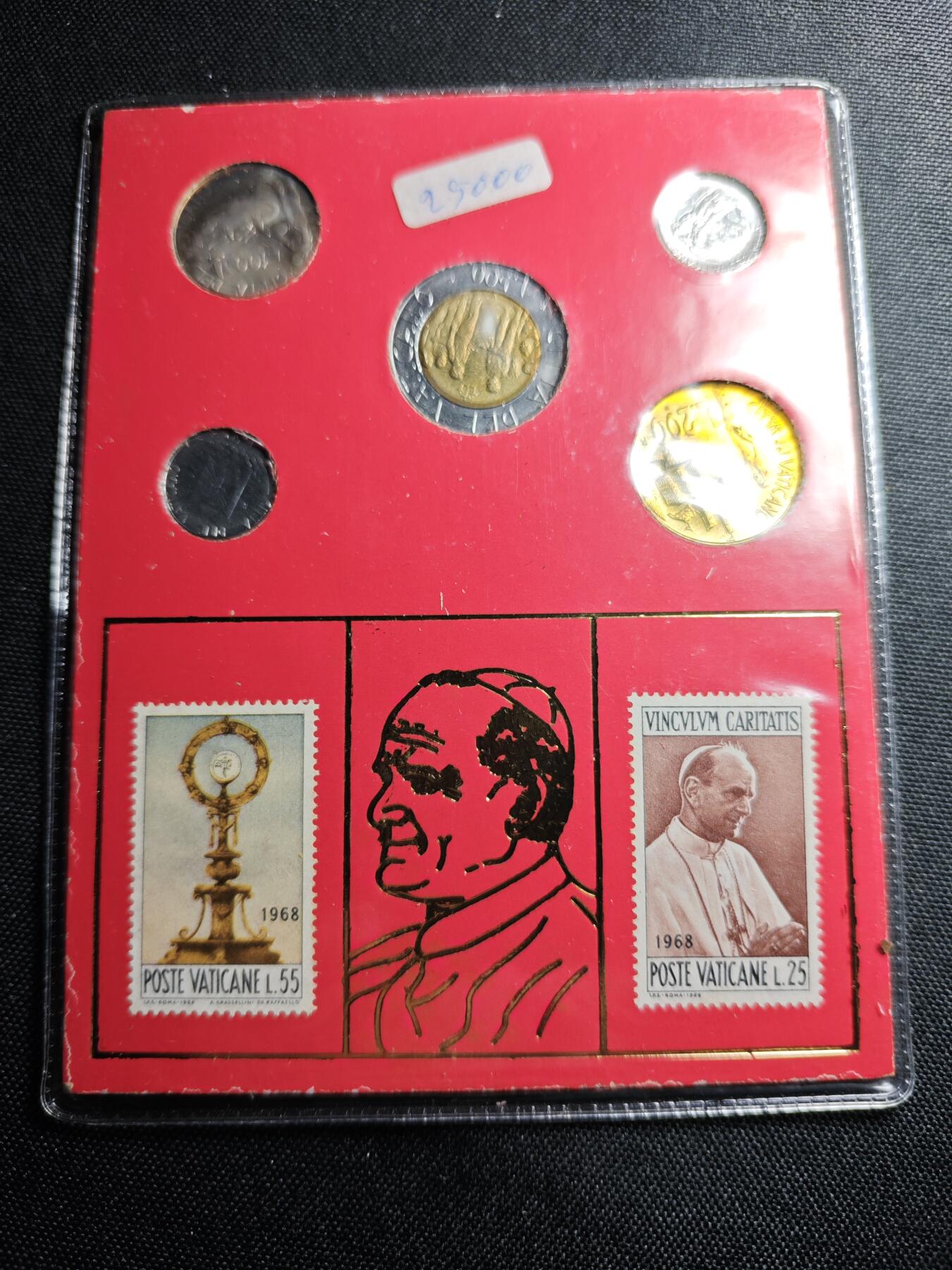 KK钱币收藏小铺 《套币 好品/批量散币专场》  2月预留时间 周末发货  梵蒂冈 含500里拉双色币