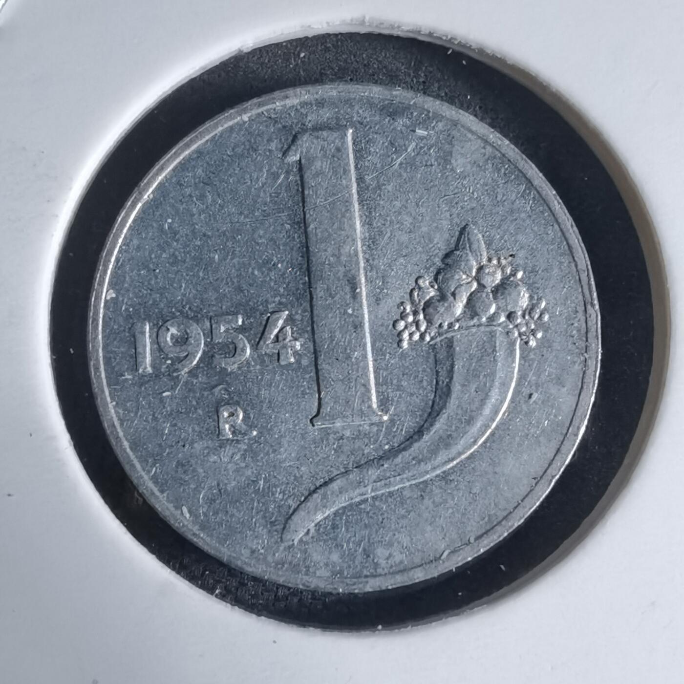 沼泽如烟--第941场 意大利1954年1里拉