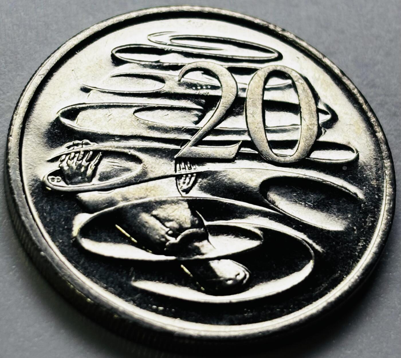 文馨钱币收藏第 286 场，圣诞节专场【 长期接收代拍品低至 0 佣金】 原光好品1999 年澳大利亚鸭嘴兽 20 分