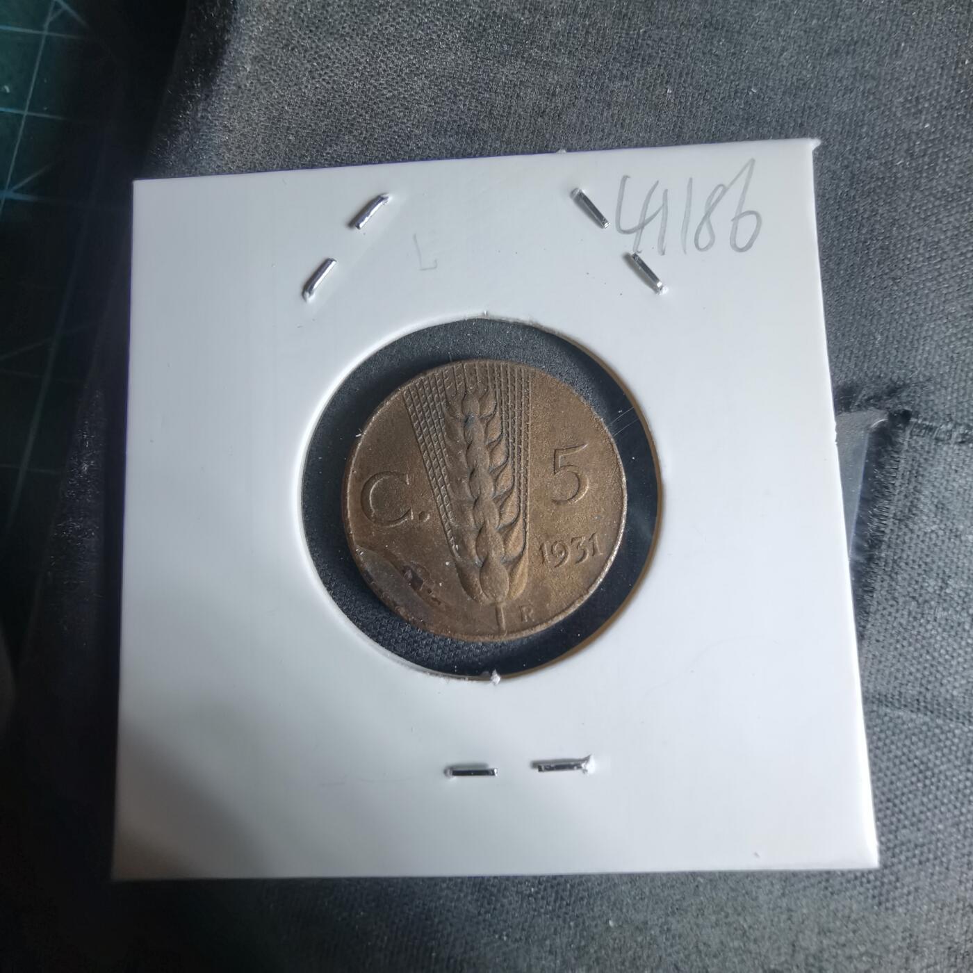 沼泽如烟--第941场 意大利1931年五分