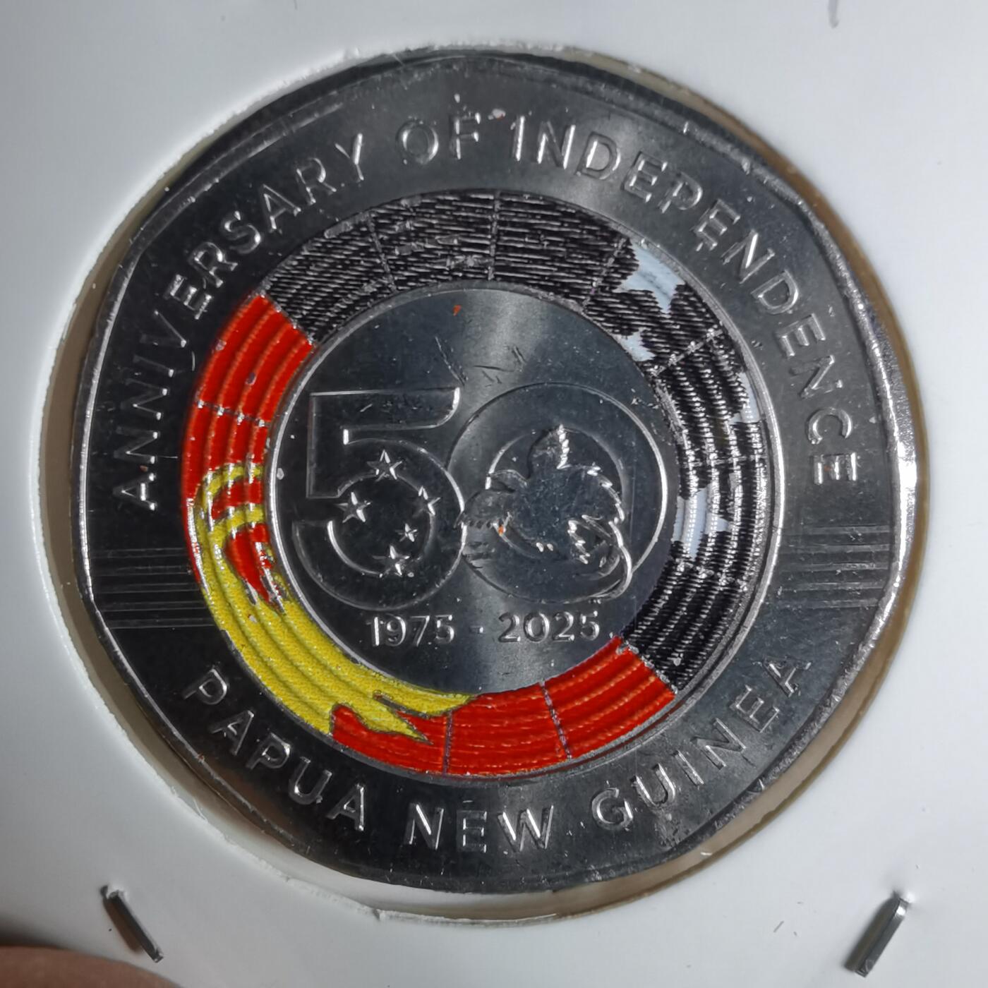 沼泽如烟--第941场 巴布亚新几内亚2025年50托伊纪念币