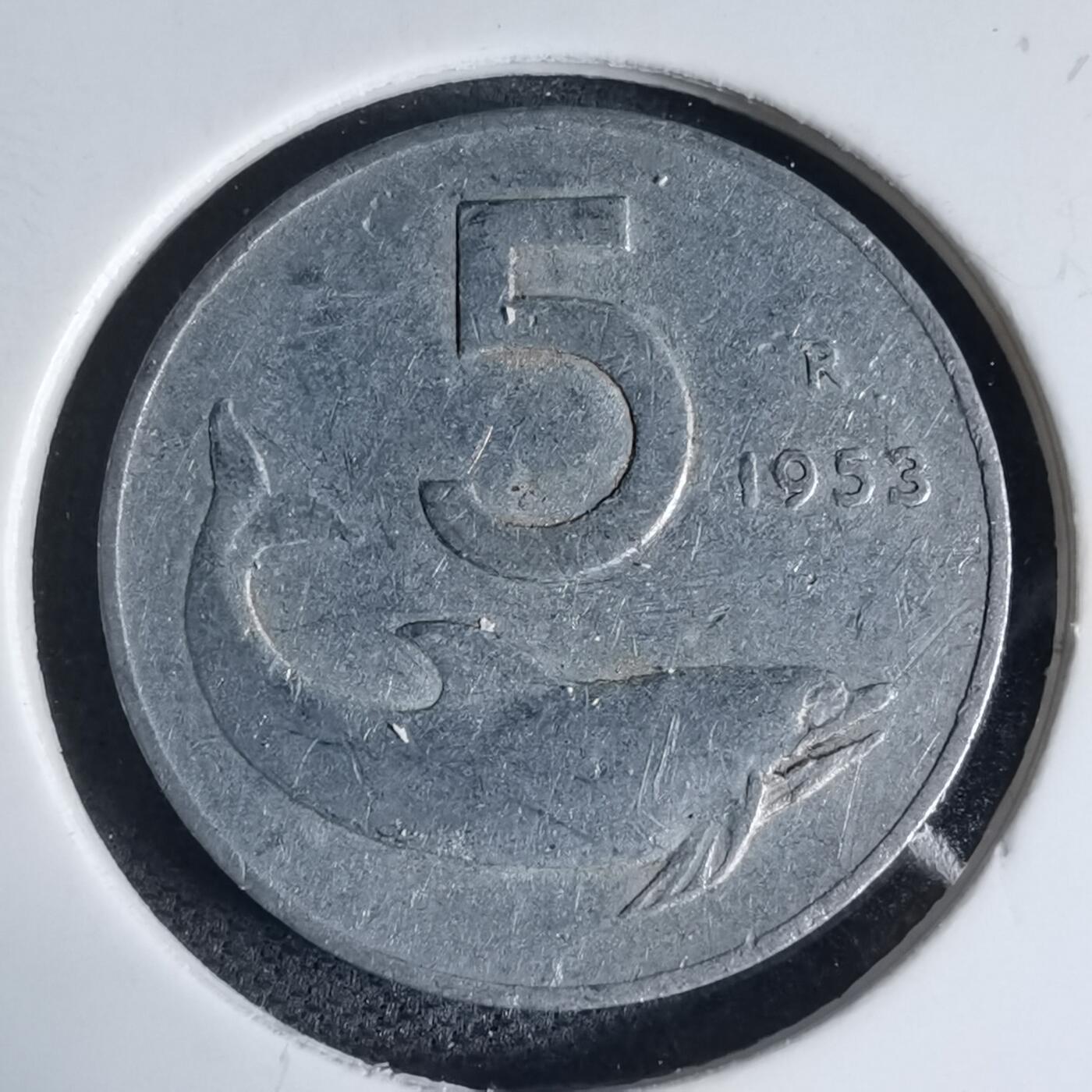 沼泽如烟--第941场 意大利1953年5里拉