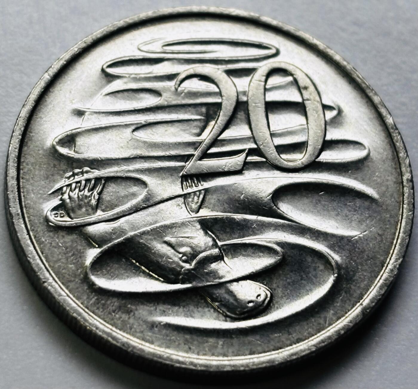 文馨钱币收藏第 286 场，圣诞节专场【 长期接收代拍品低至 0 佣金】 原光好品1999 年澳大利亚鸭嘴兽 20 分