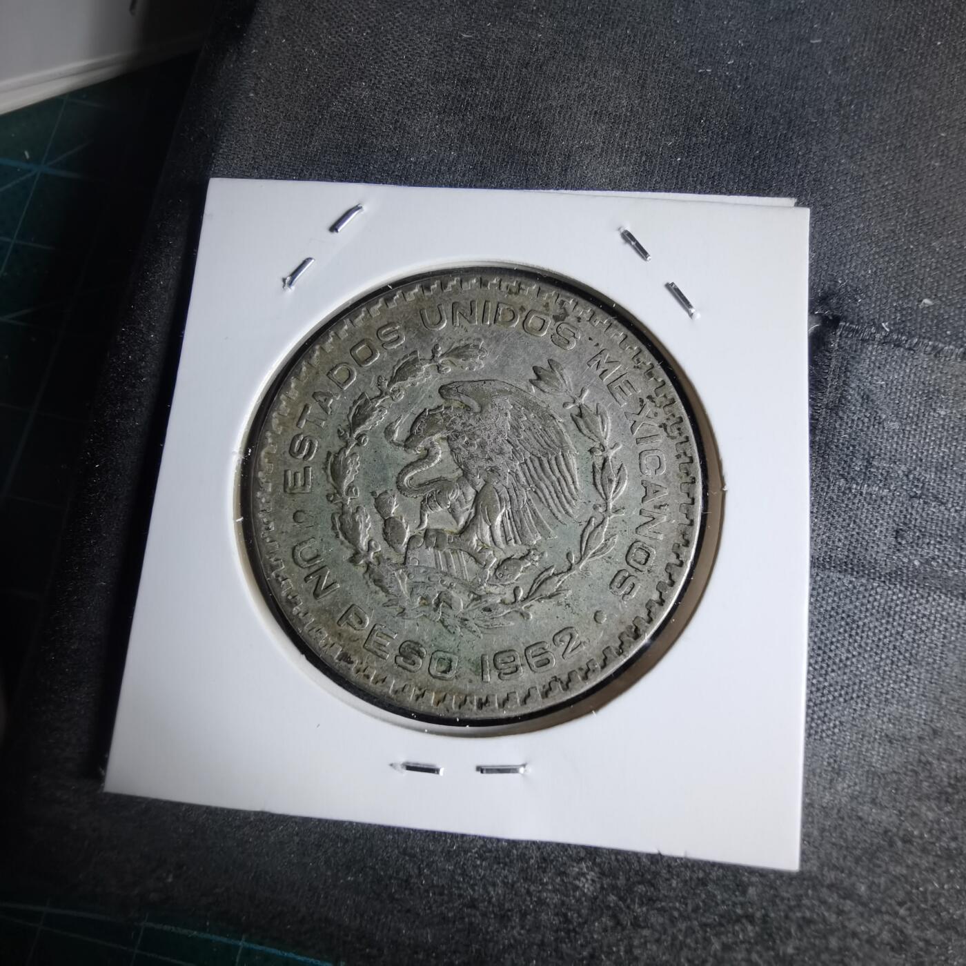 沼泽如烟--第941场 墨西哥1962年1比索银币低银