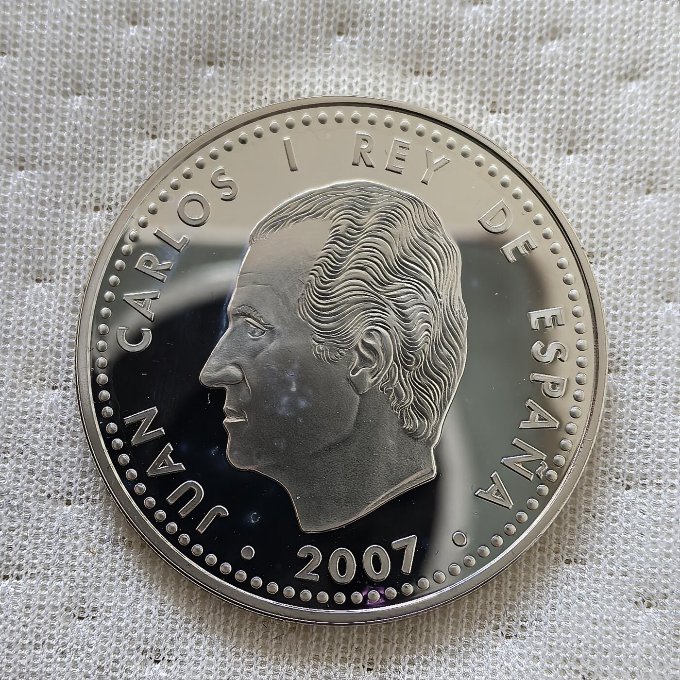 道一币馆币章第一百六十场 欧洲之星 西班牙2007年罗马条约50周年10欧元精制银币  27g 925s 30000