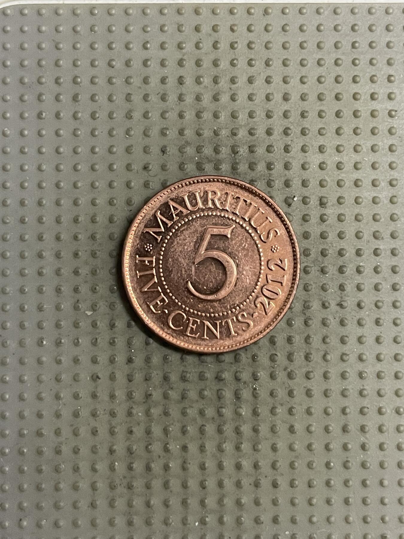 2025年第142场各国散币拍卖（总第142场） 毛里求斯2012年5分