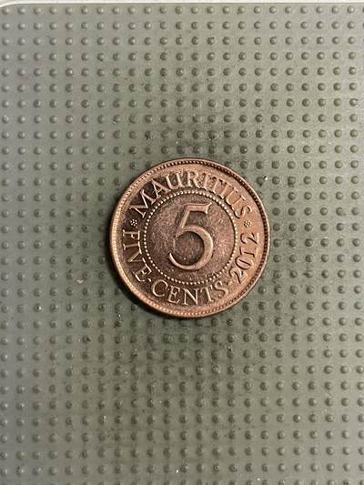 2025年第142场各国散币拍卖（总第142场） - 毛里求斯2012年5分