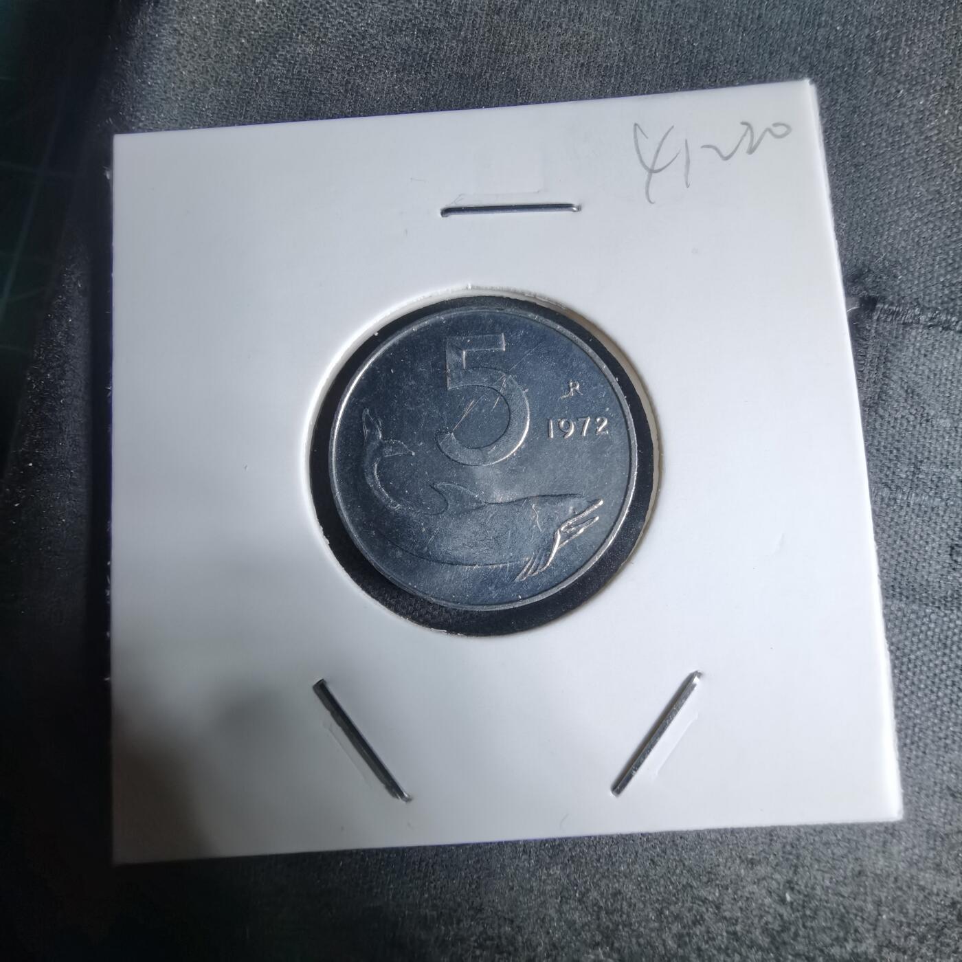 沼泽如烟--第941场 意大利1972年5里拉