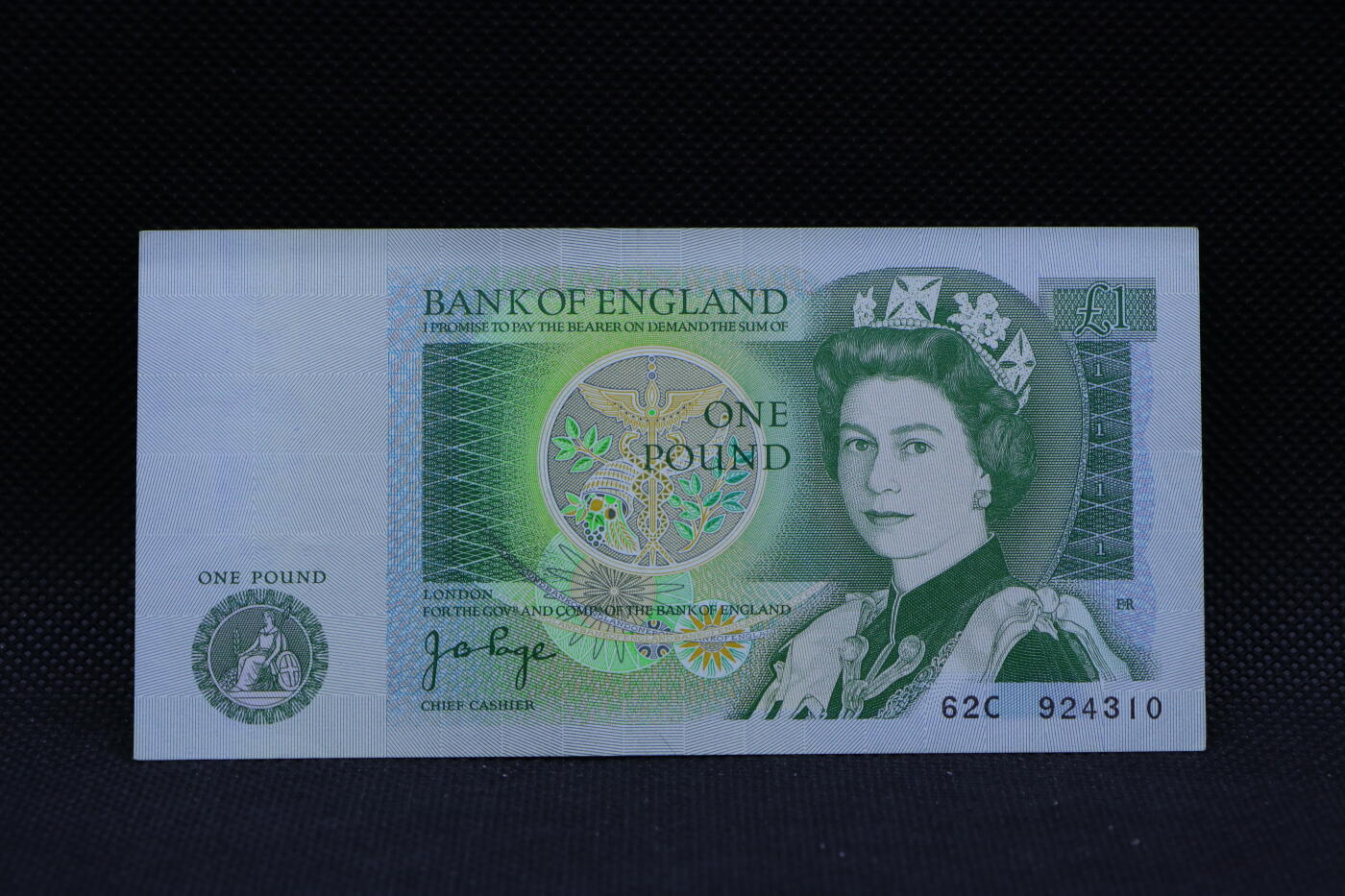 【淘币小摊】限时拍第八百三十四拍  纸币场  满百包邮可预留两周  周一统一发货     英国英格兰银行1镑纸币【有折】