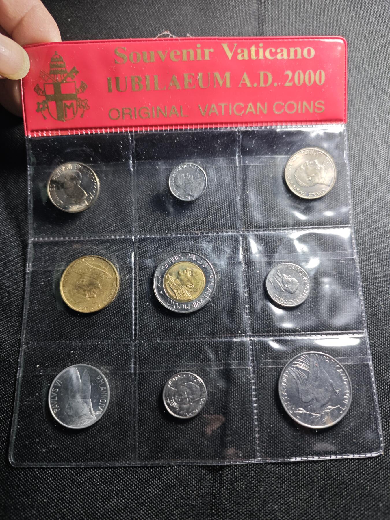 KK钱币收藏小铺 《套币 好品/批量散币专场》  2月预留时间 周末发货  梵蒂冈大小面值一套