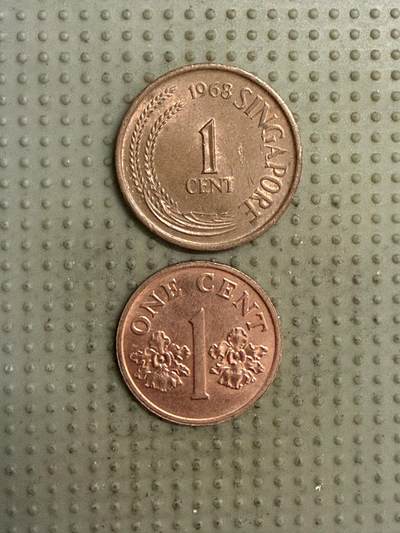 2025年第141场各国散币拍卖（总第141场） - 新加坡1分2枚