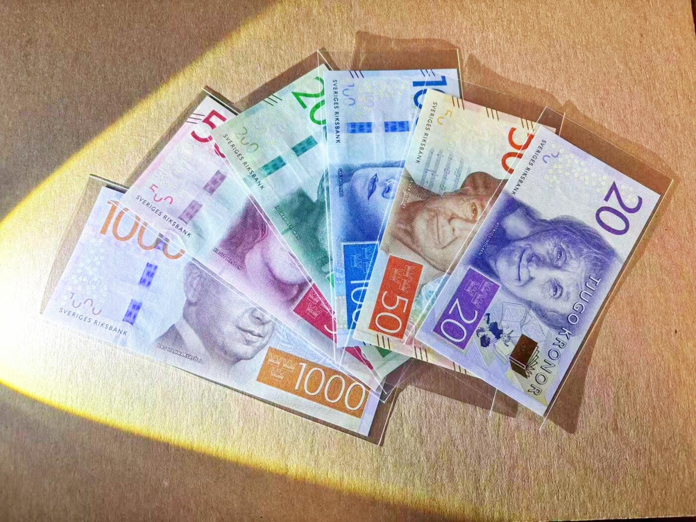 【Blue Auction】世界纸币精拍第765期——18级TOP拍卖/信誉/品质/专业/高效💫 【一组6张】瑞典20-1000克朗 UNC/UNC-