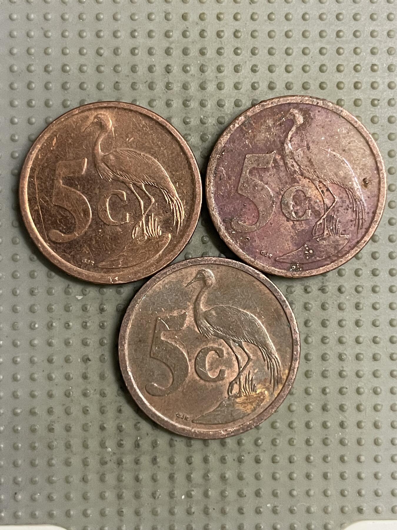 2025年第142场各国散币拍卖（总第142场） 南非5分3枚