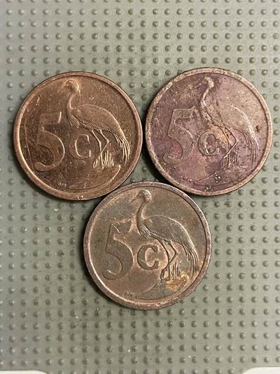 2025年第142场各国散币拍卖（总第142场） - 南非5分3枚