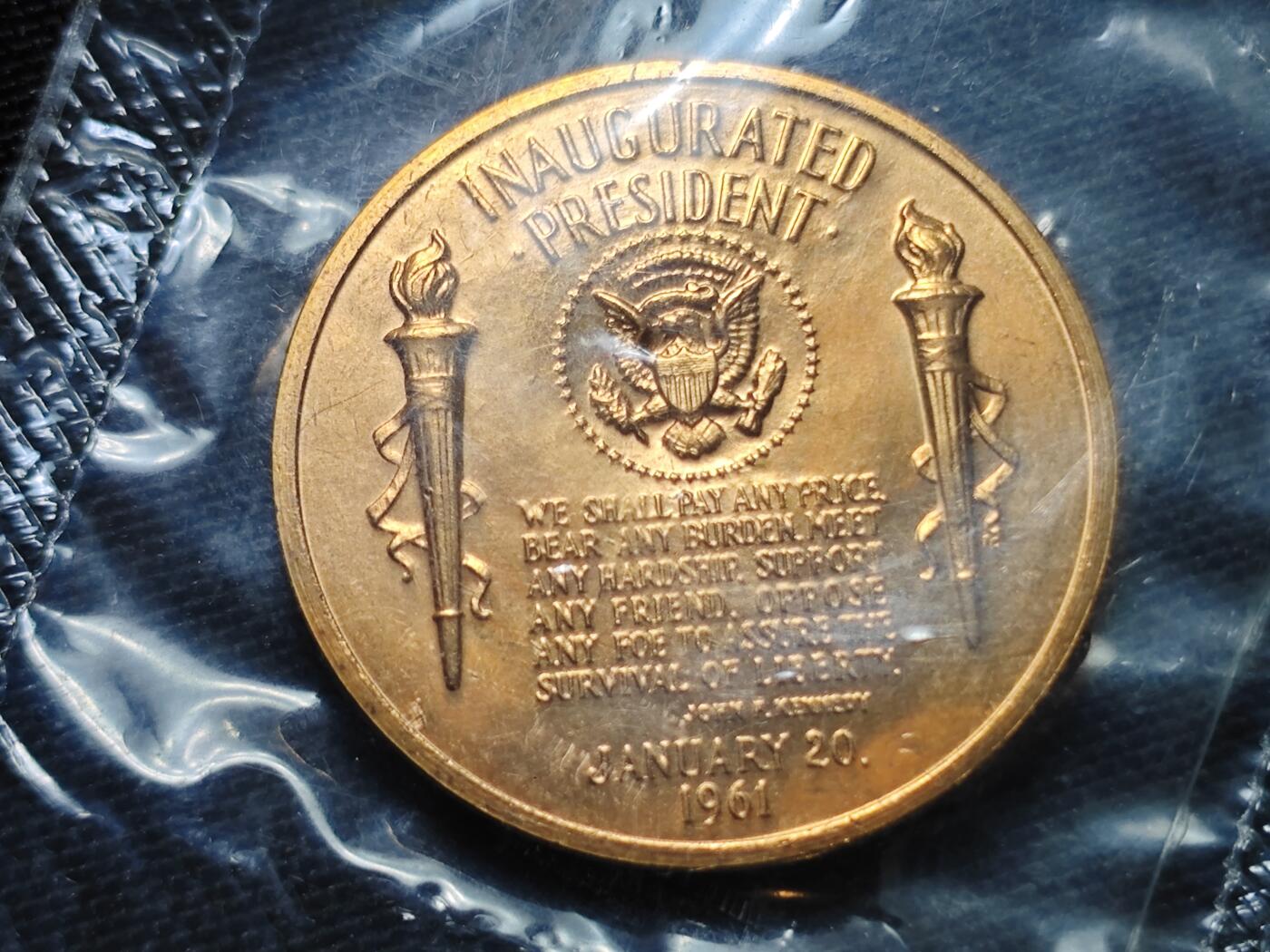 KK钱币收藏小铺 《套币 好品/批量散币专场》  2月预留时间 周末发货  美国 总统纪念章 塑封未开