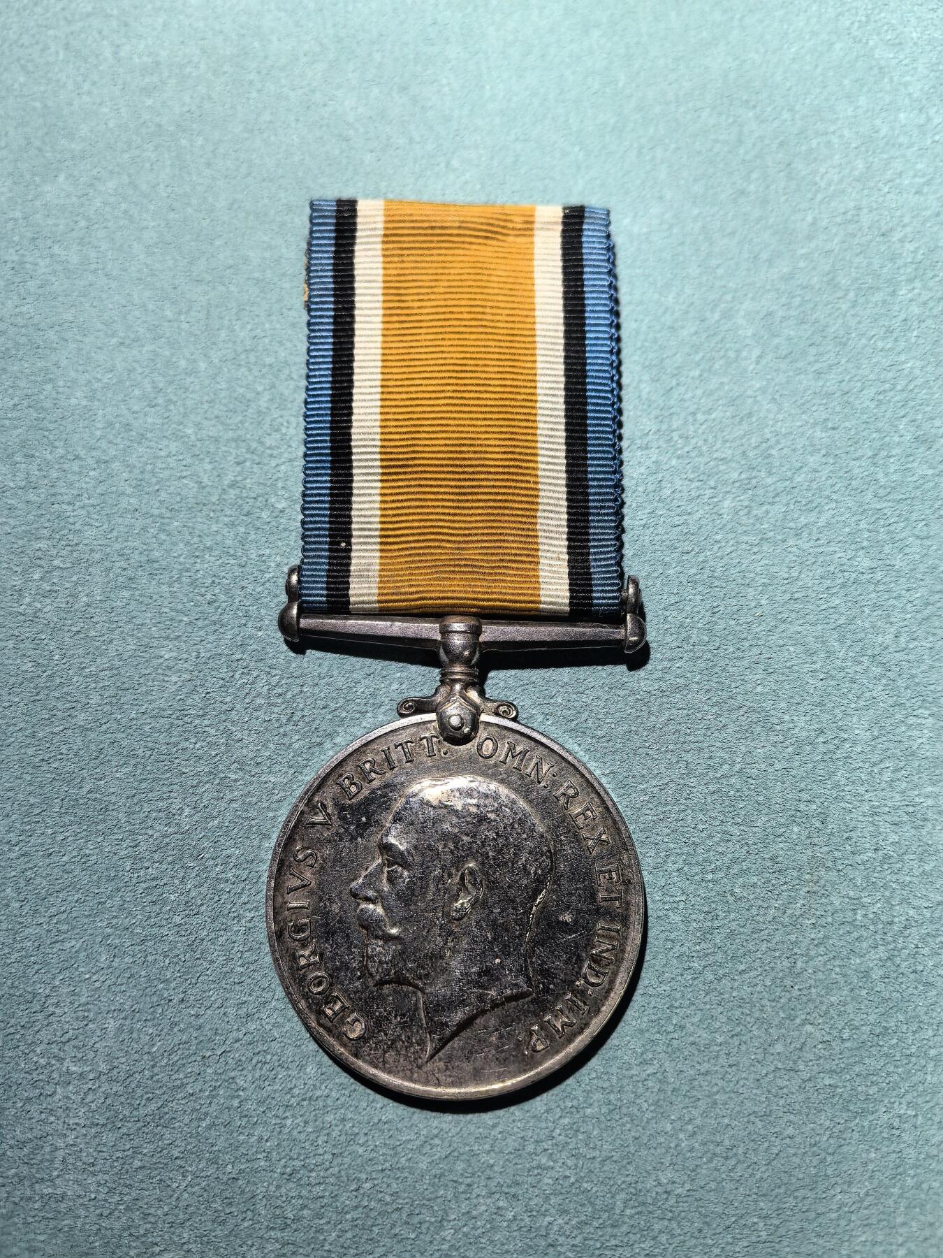 盛世勋华——号角文化勋章邮票专场拍卖第294期 英国一战战争奖章 银制 重1盎司925银 原绶带带边铭