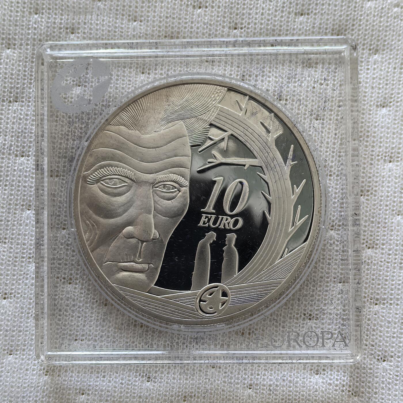 道一币馆币章第一百六十场 欧洲之星 爱尔兰2006年剧作家塞缪尔·贝克特诞辰百年10欧元精制银币 28.28g 925S 35000