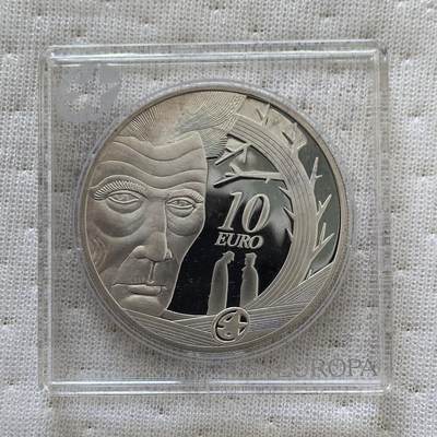 道一币馆币章第一百六十场 - 欧洲之星 爱尔兰2006年剧作家塞缪尔·贝克特诞辰百年10欧元精制银币 28.28g 925S 35000