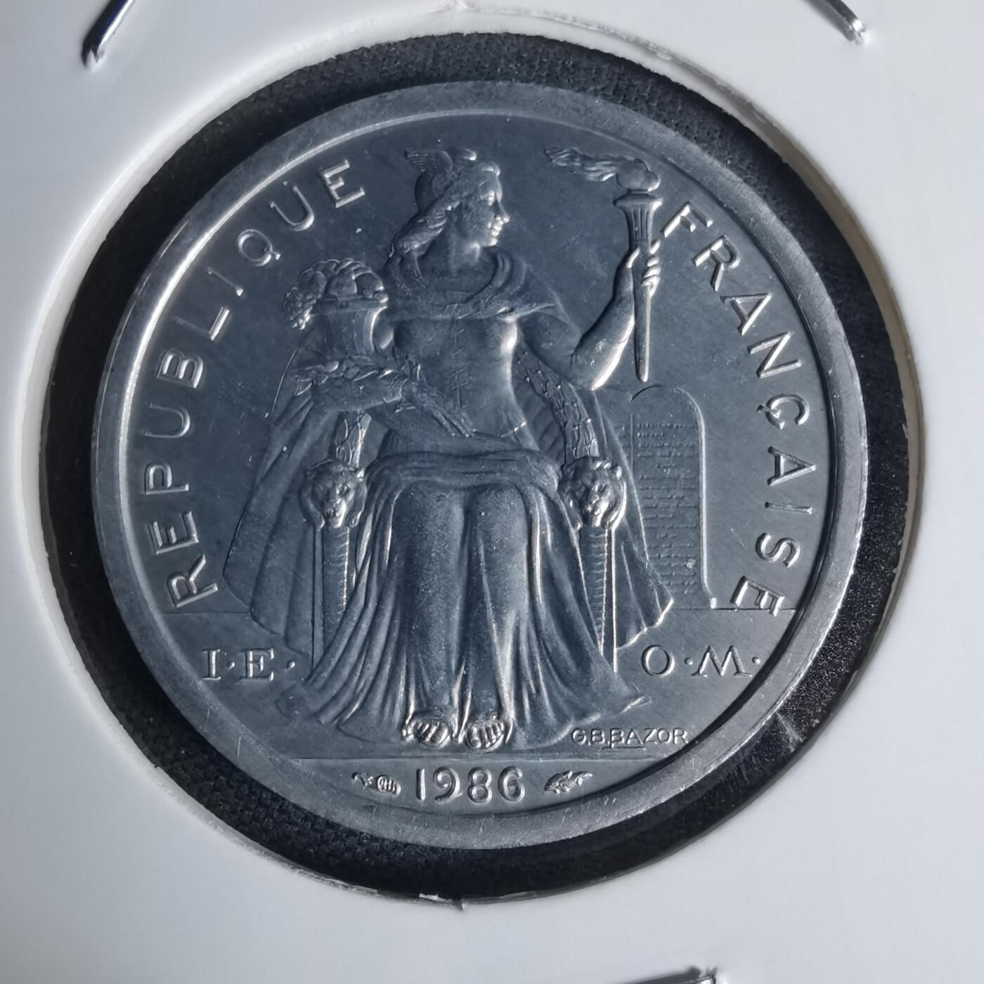 沼泽如烟--第941场 法属波利尼西亚1986年2法郎