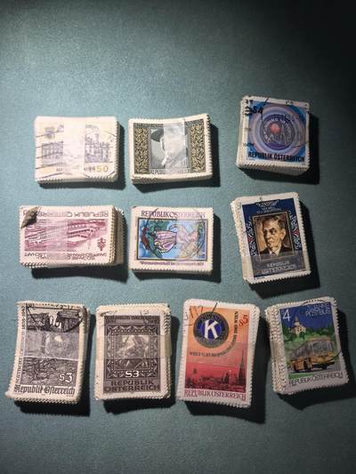 盛世勋华——号角文化勋章邮票专场拍卖第294期 - 奥地利邮政1970-80年代发行邮票 各种题材 10叠超过100枚