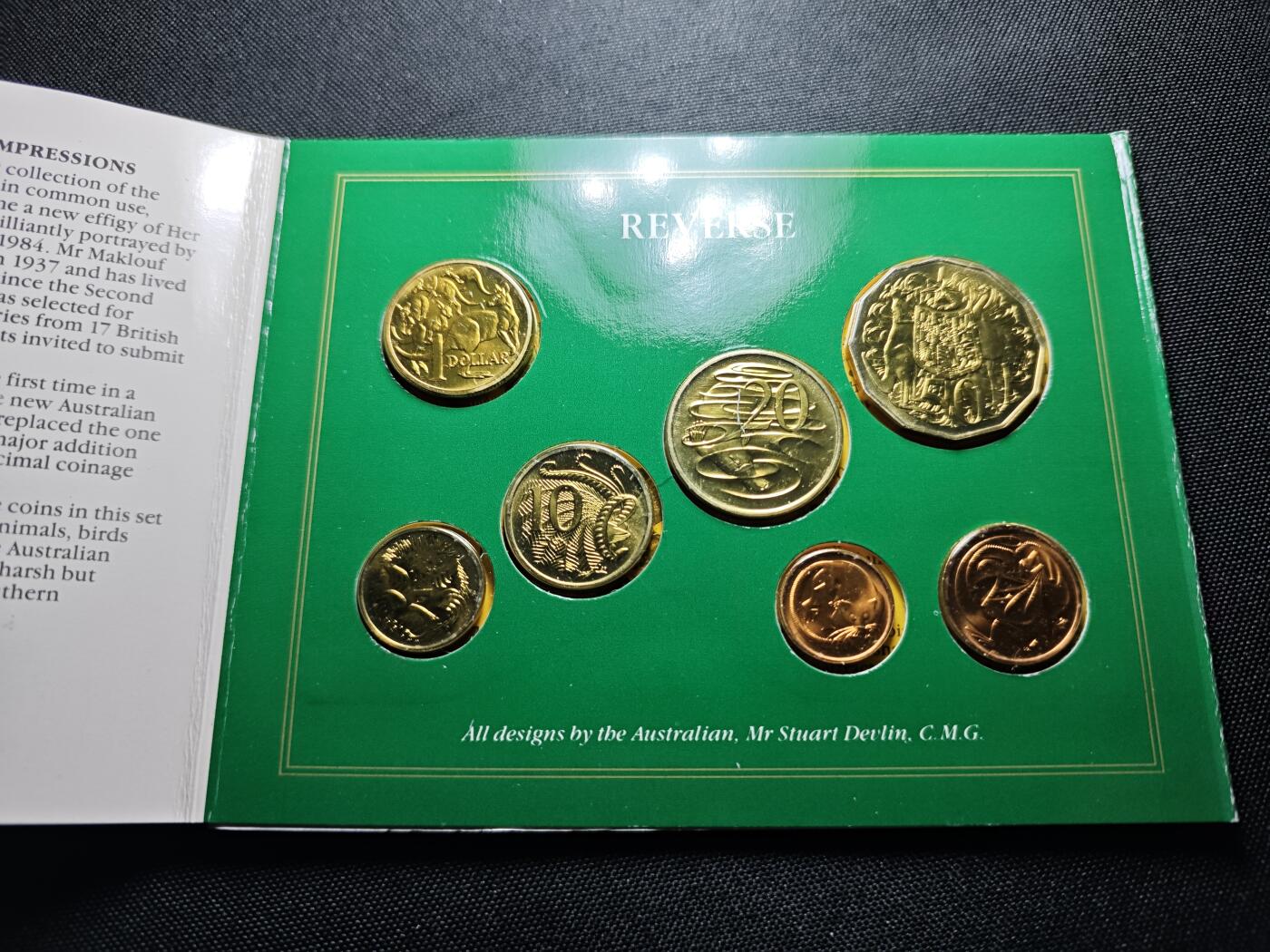 KK钱币收藏小铺 《套币 好品/批量散币专场》  2月预留时间 周末发货  1986澳大利亚大小面值清年一套