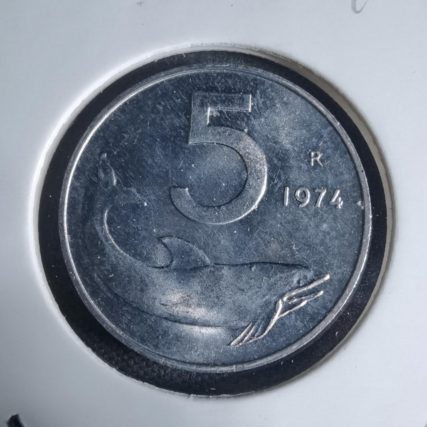 沼泽如烟--第941场 意大利1974年5里拉