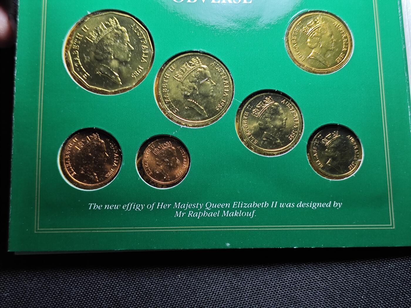 KK钱币收藏小铺 《套币 好品/批量散币专场》  2月预留时间 周末发货  1986澳大利亚大小面值清年一套