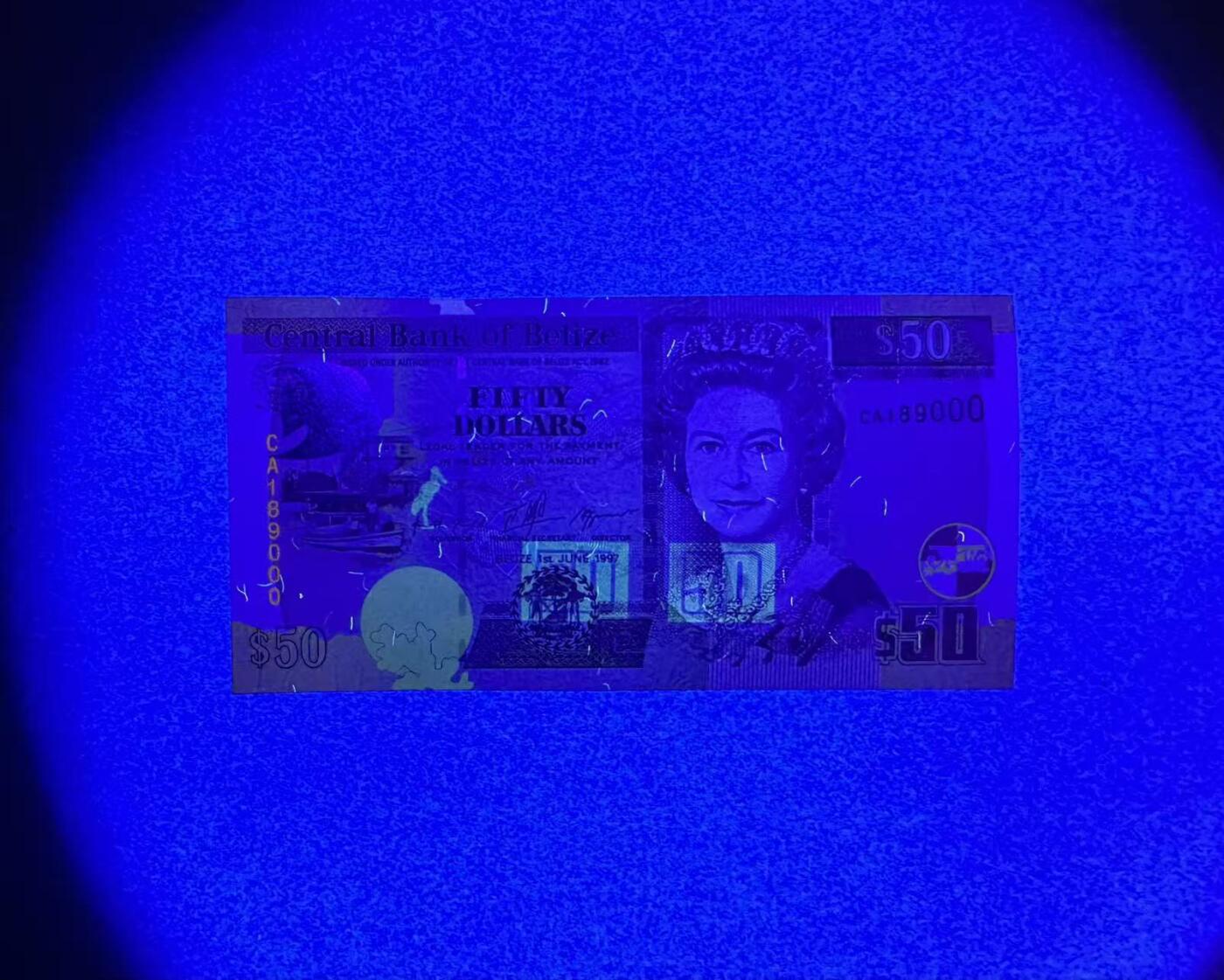 【Blue Auction】世界纸币精拍第765期——18级TOP拍卖/信誉/品质/专业/高效💫 【倒置号 000豹子号 首发冠】伯利兹 1997年50元 女王 全新UNC