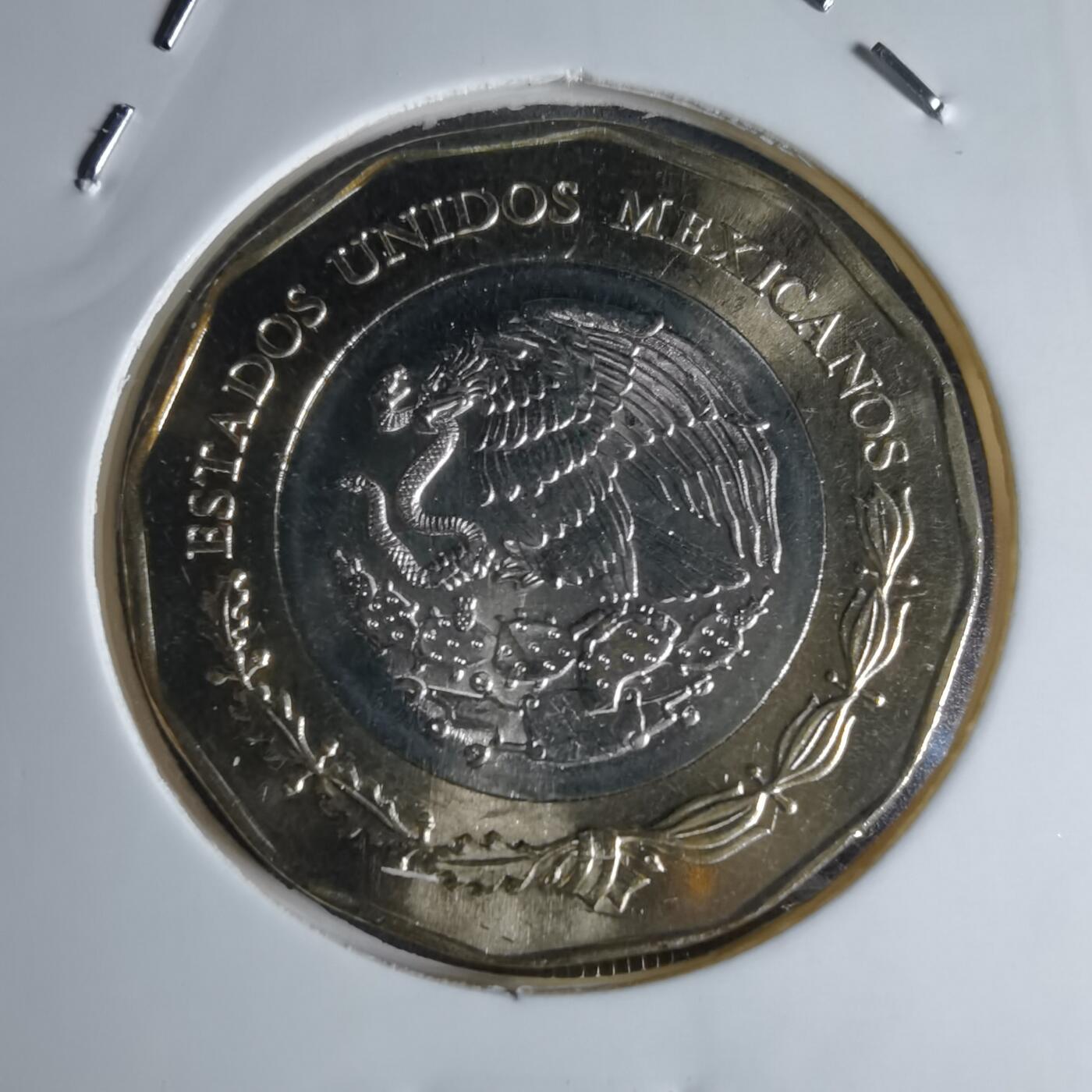 沼泽如烟--第941场 墨西哥2021年20比索纪念币