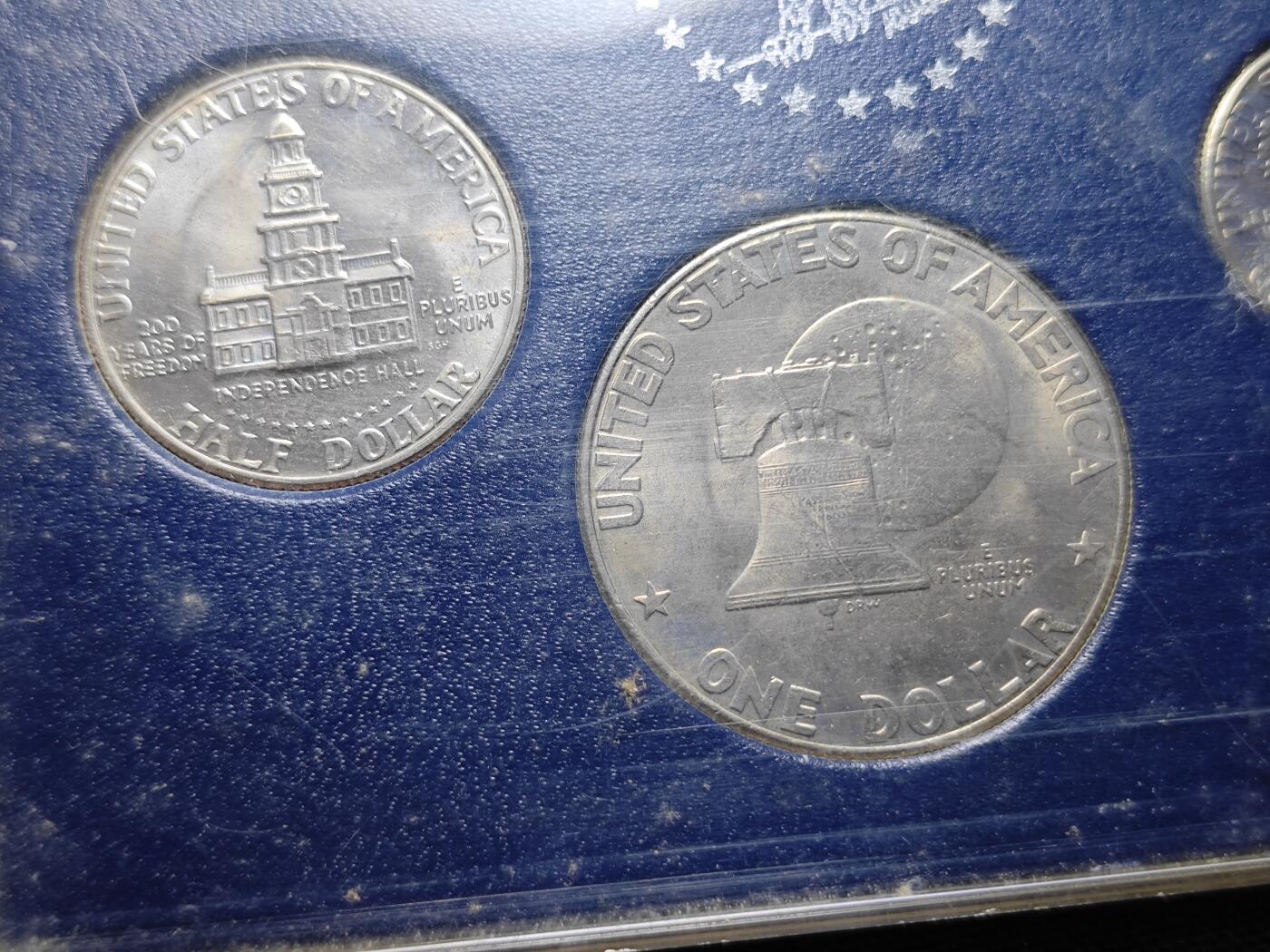 KK钱币收藏小铺 《套币 好品/批量散币专场》  2月预留时间 周末发货  美国建国200周年纪念套币