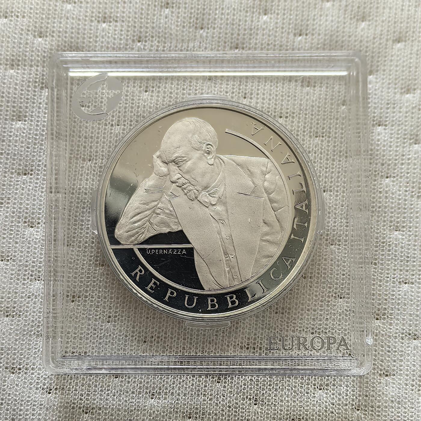 道一币馆币章第一百六十场 欧洲之星 意大利2013年作家路伊吉·皮兰德娄10欧元精制银币 22g 925S 7000