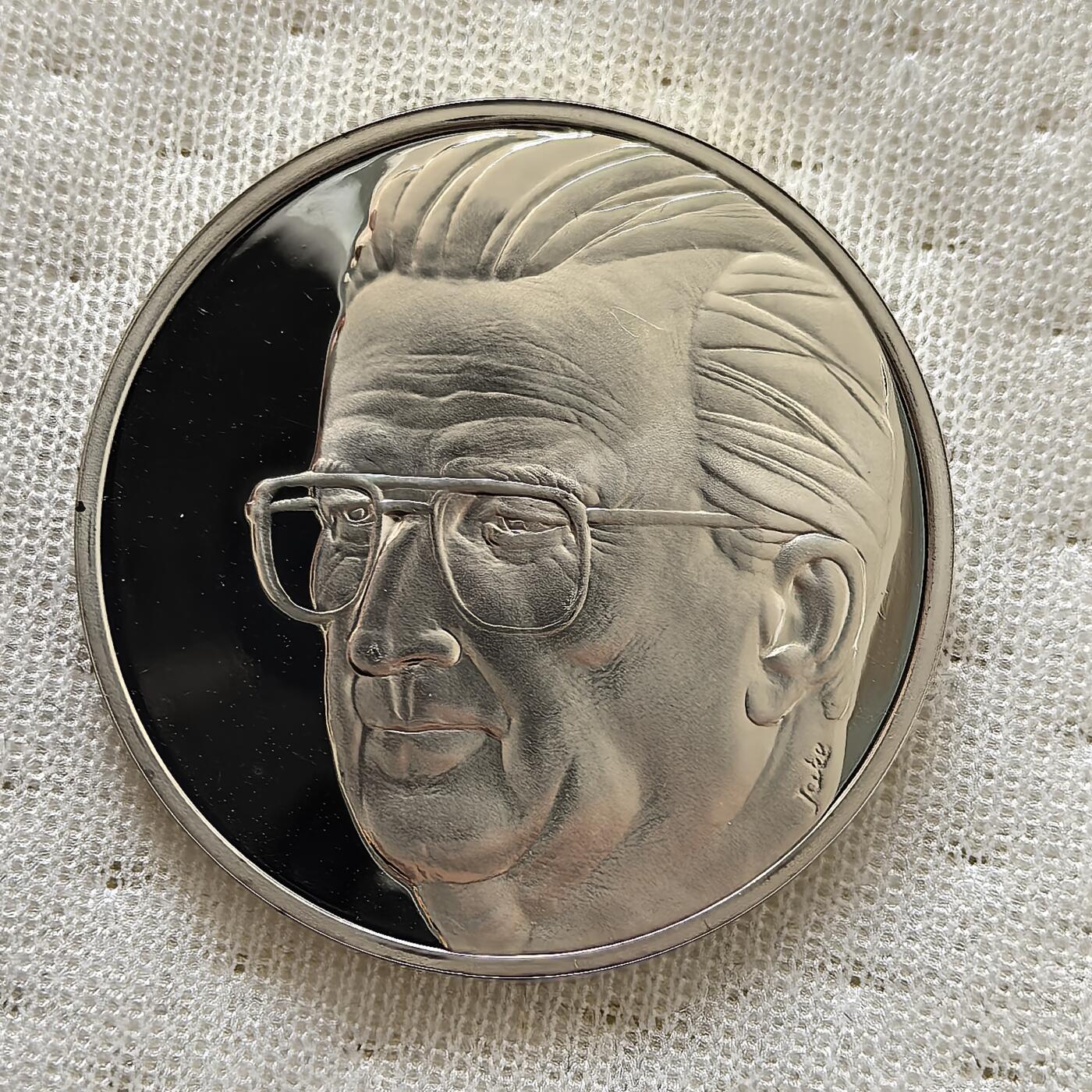 道一币馆币章第一百六十场 比利时1996年阿尔贝二世20埃居纪念银币 22.85g 925S