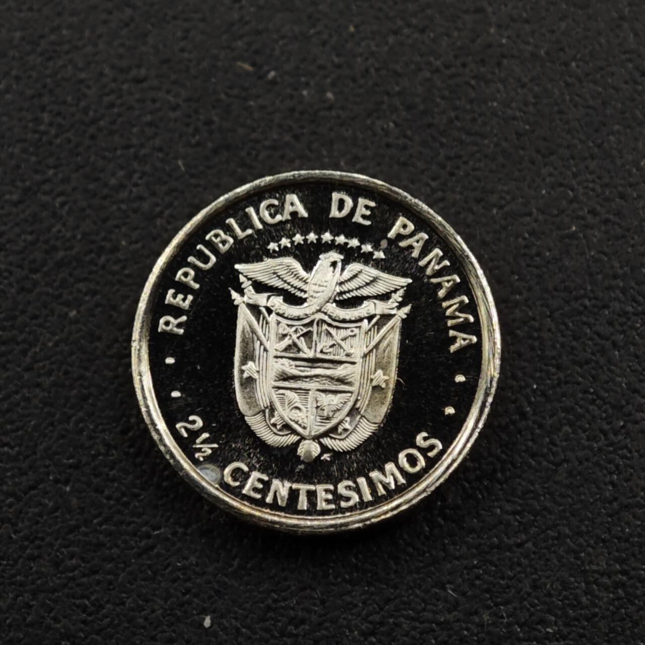 【淘币小摊】实时拍第八百三十三拍   散币场   满百包邮可预留二周 每周一统一发货   巴拿马1977年维克托里诺亚·洛伦佐2.5分精制镍币珍珠币