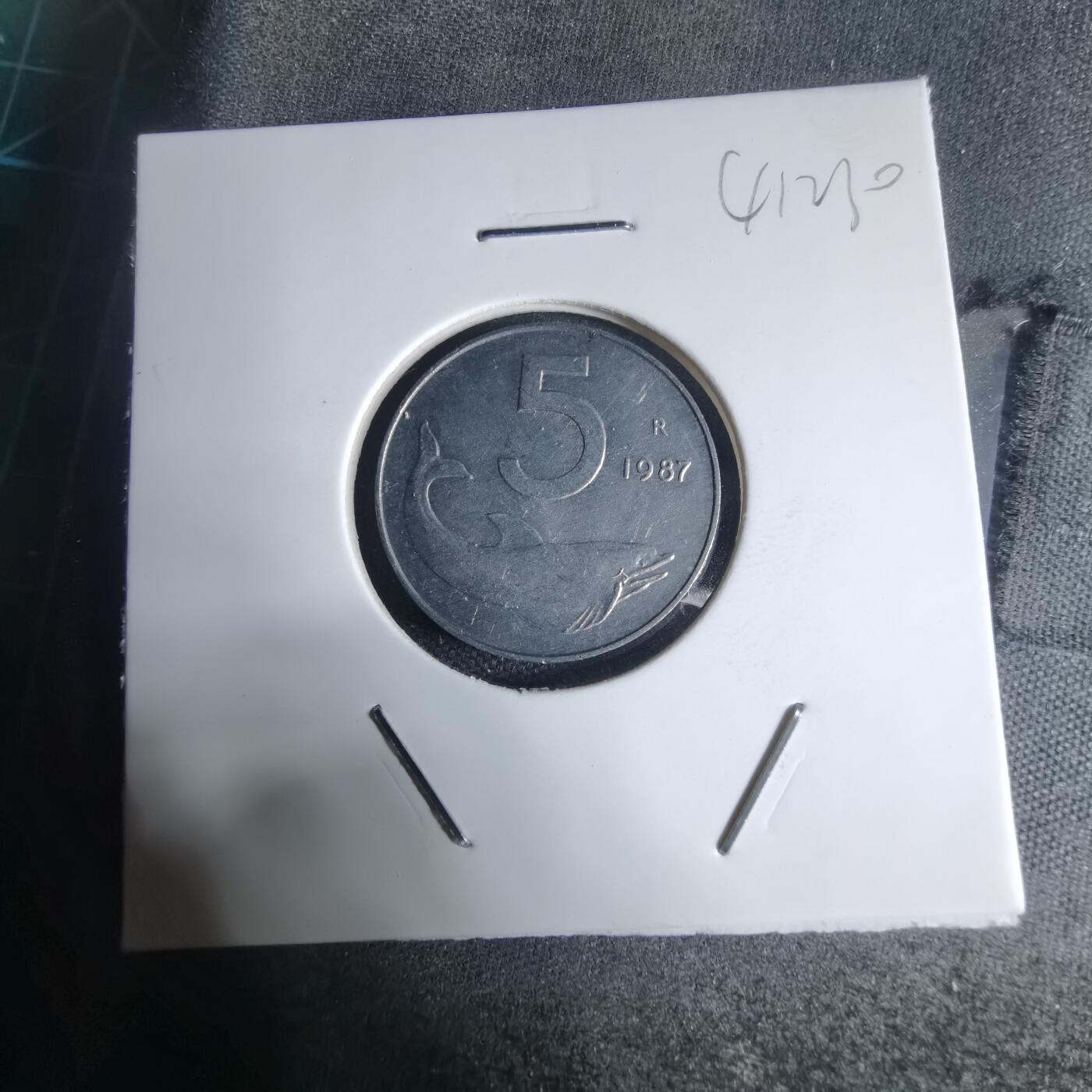 沼泽如烟--第941场 意大利1987年5里拉