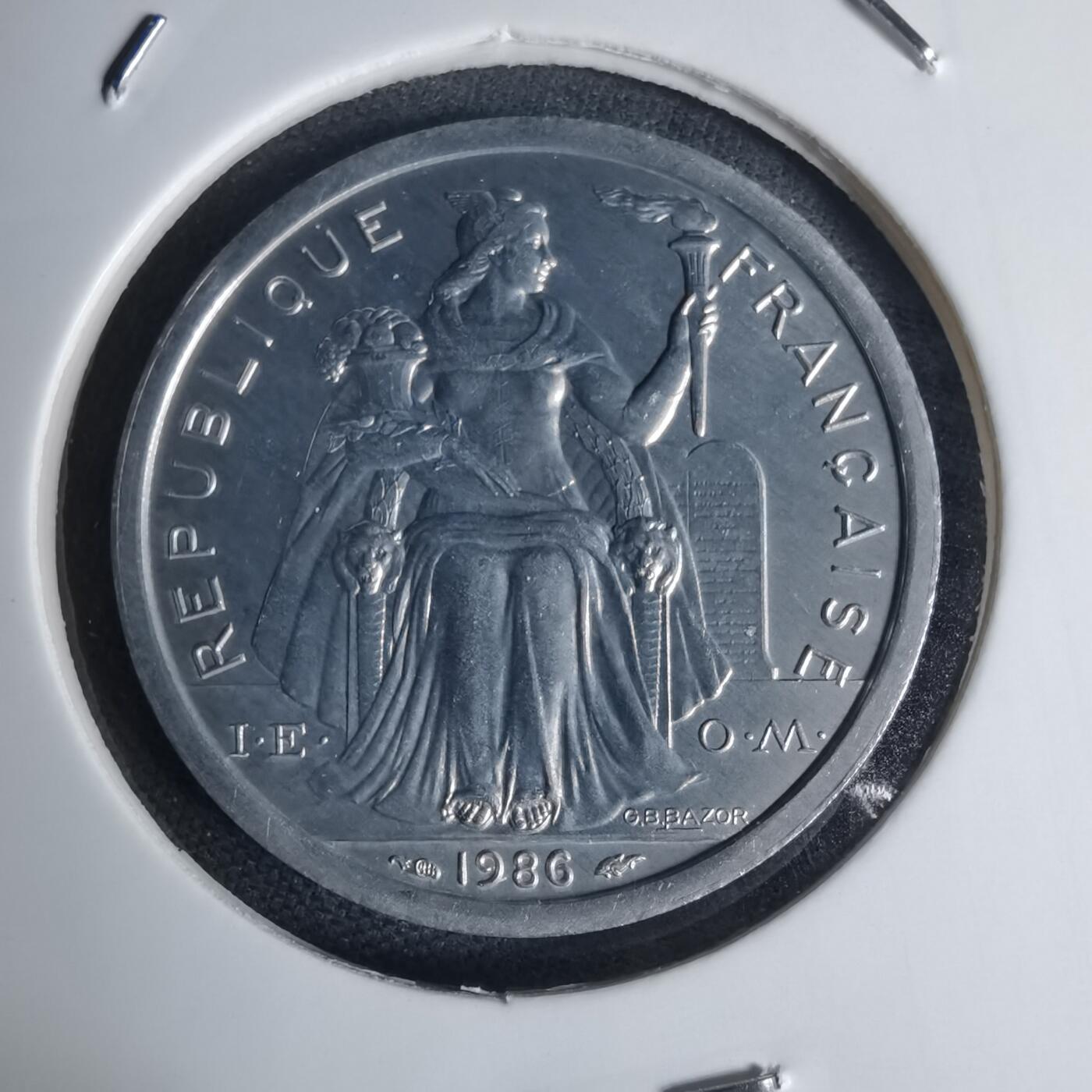 沼泽如烟--第941场 法属波利尼西亚1986年2法郎