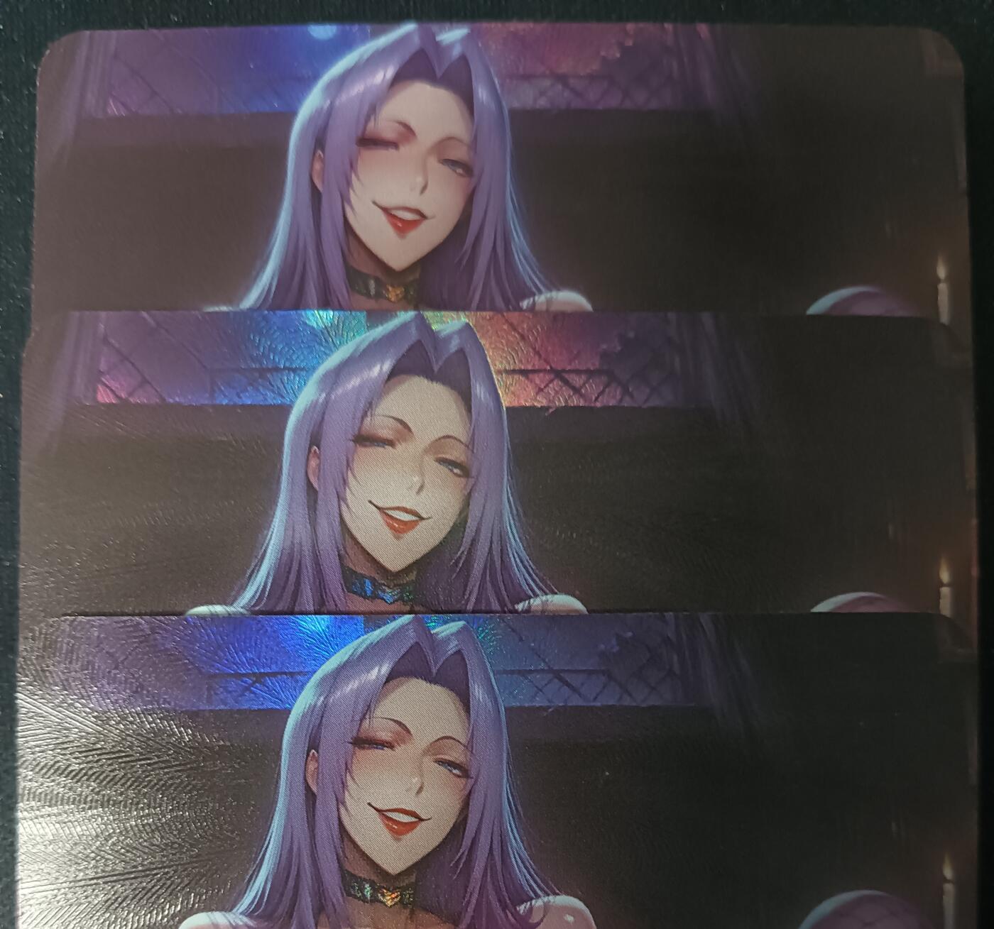 花开卡拍第53期（12月28号周日截拍，品控勿拍!!!拍品不寄存，运费5元，自制卡难免瑕疵，可能存在轻微撞角爆边等出厂瑕疵，品控介意勿拍！） 大雷风华.忍者诱惑御姐.三宫 艺术卡 彩闪3张