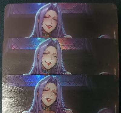 花开卡拍第53期（12月28号周日截拍，品控勿拍!!!拍品不寄存，运费5元，自制卡难免瑕疵，可能存在轻微撞角爆边等出厂瑕疵，品控介意勿拍！） - 大雷风华.忍者诱惑御姐.三宫 艺术卡 彩闪3张