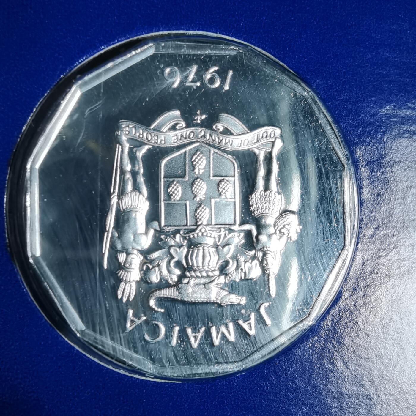 沼泽如烟--第941场 牙买加1976年1分精制币