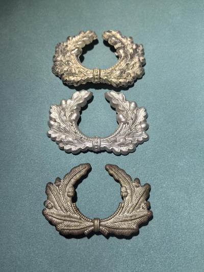 盛世勋华——号角文化勋章邮票专场拍卖第294期 - 德国（1939）国防军陆军帽徽橡叶环 3枚