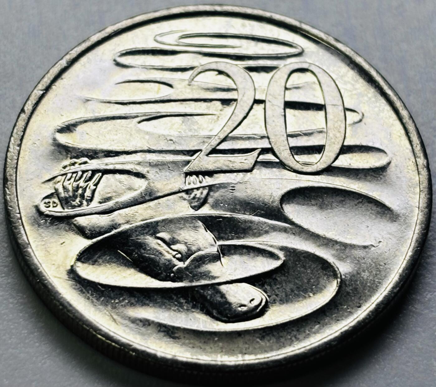 文馨钱币收藏第 286 场，圣诞节专场【 长期接收代拍品低至 0 佣金】 原光好品 2006 年澳大利亚鸭嘴兽 20 分