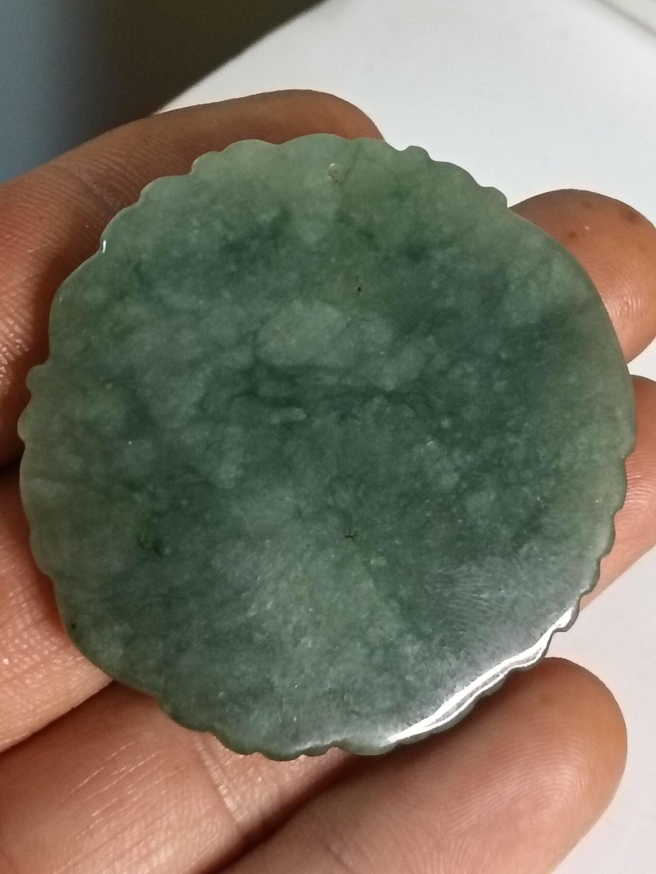 天然缅甸翡翠A货龙凤八卦吊坠 男女款玉佩