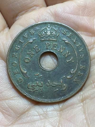 2025年第一百三十八场(总第一百六十四场）外国好品散币场(免佣金) - 英属西非1952单年份1便士(乔治六世逝世年，第四版)