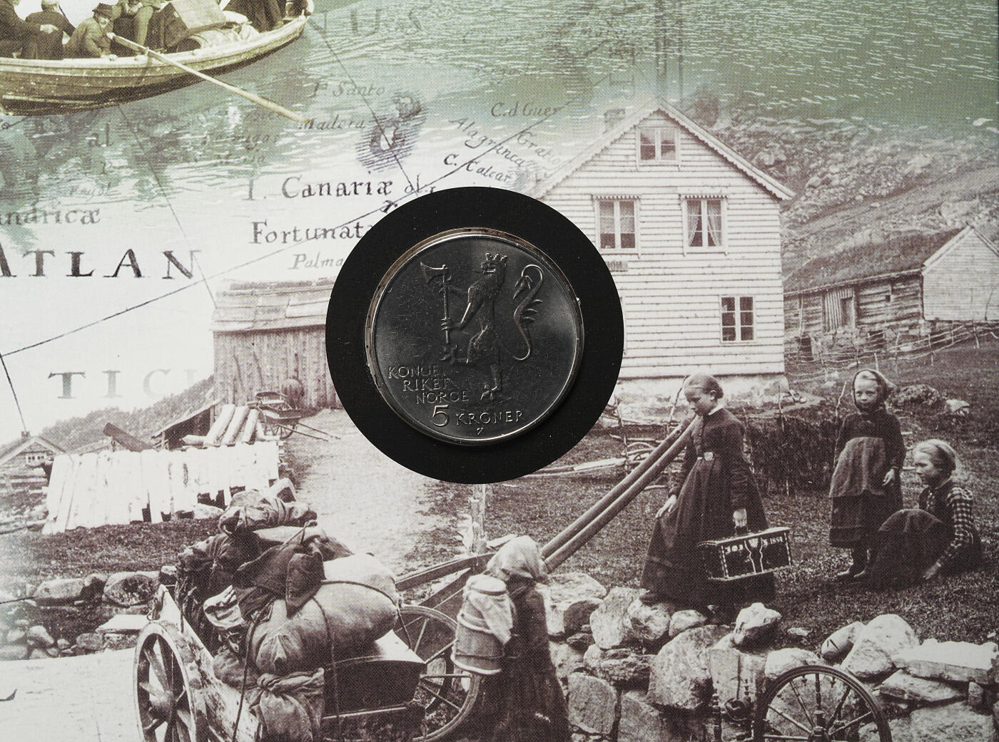 修遠堂世界钱币第九十八期 挪威5克朗纪念币4枚