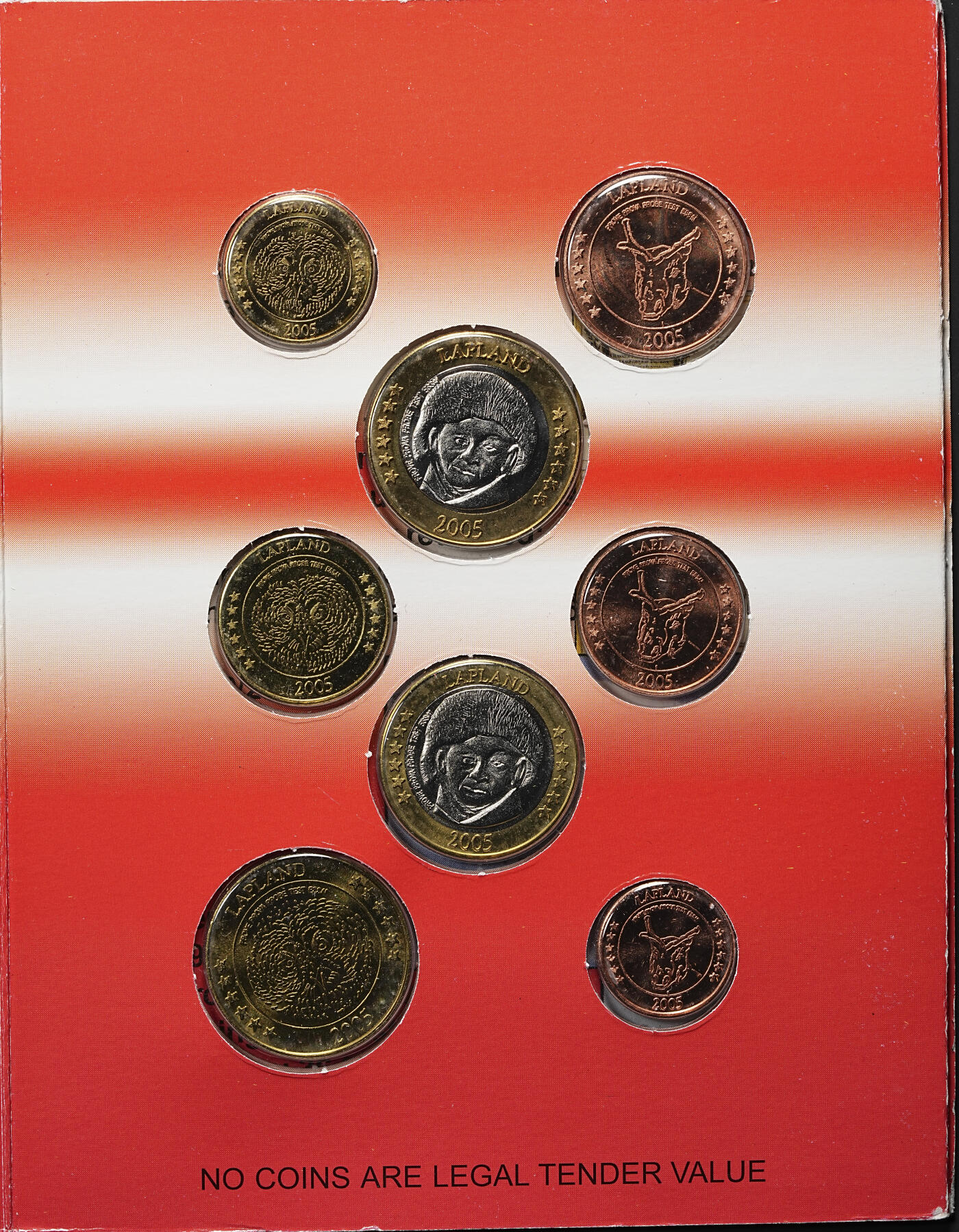 修遠堂世界钱币第九十八期 2005年拉普兰德幻想欧元纪念章一套