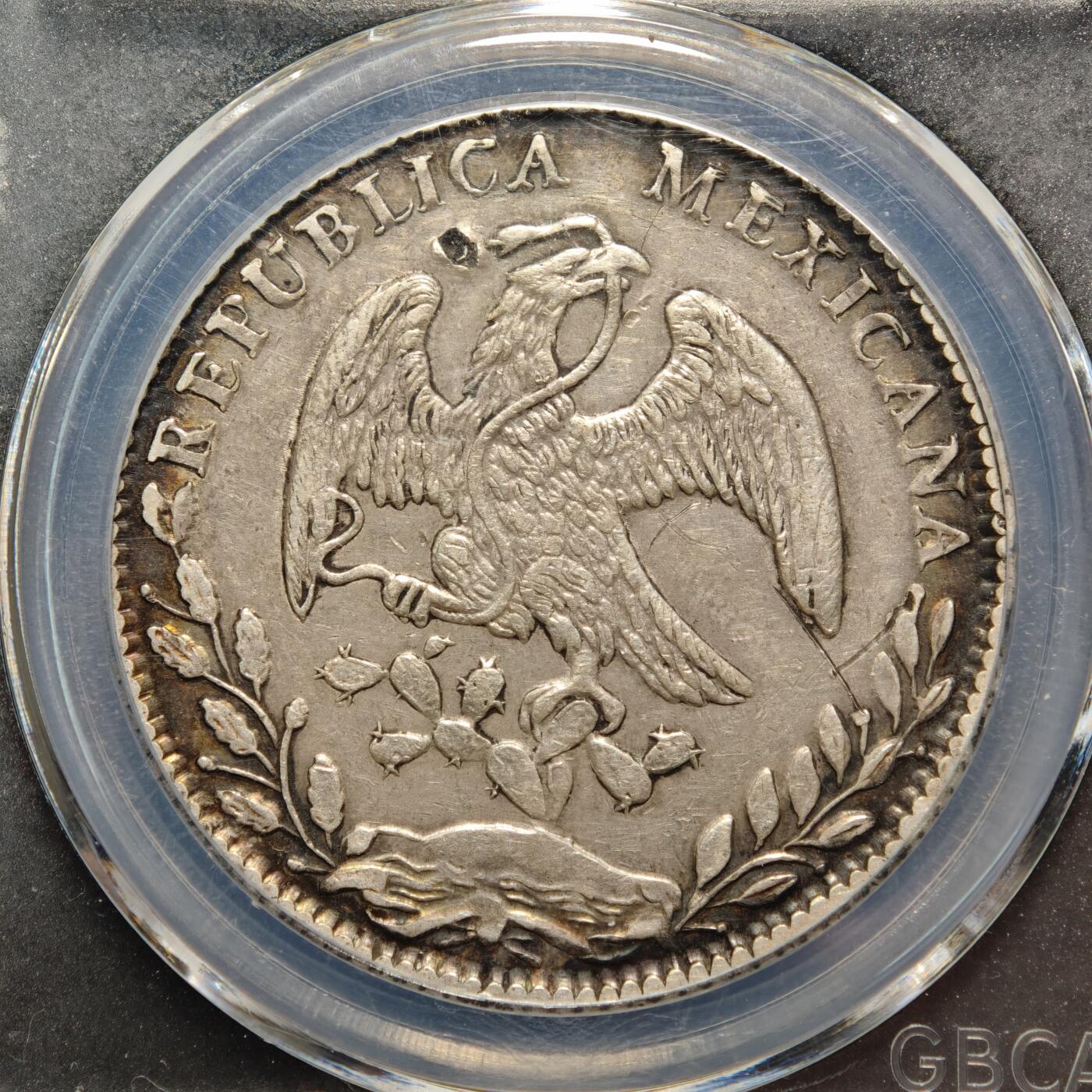 【德藏】世界币章拍卖第158期（拍品征集中~欢迎藏友联系） 1885年 墨西哥鹰洋8R银币 原始老状态 公博 XF09