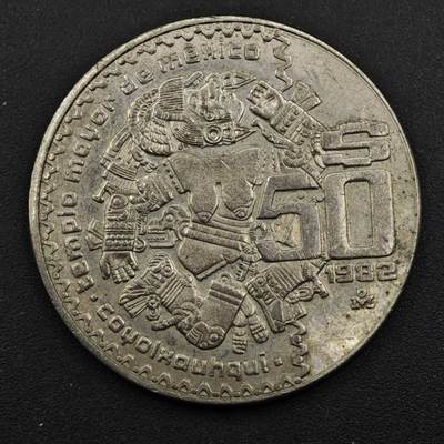 【淘币小摊】实时拍第八百三十三拍   散币场   满百包邮可预留二周 每周一统一发货   - 墨西哥1982年50比索