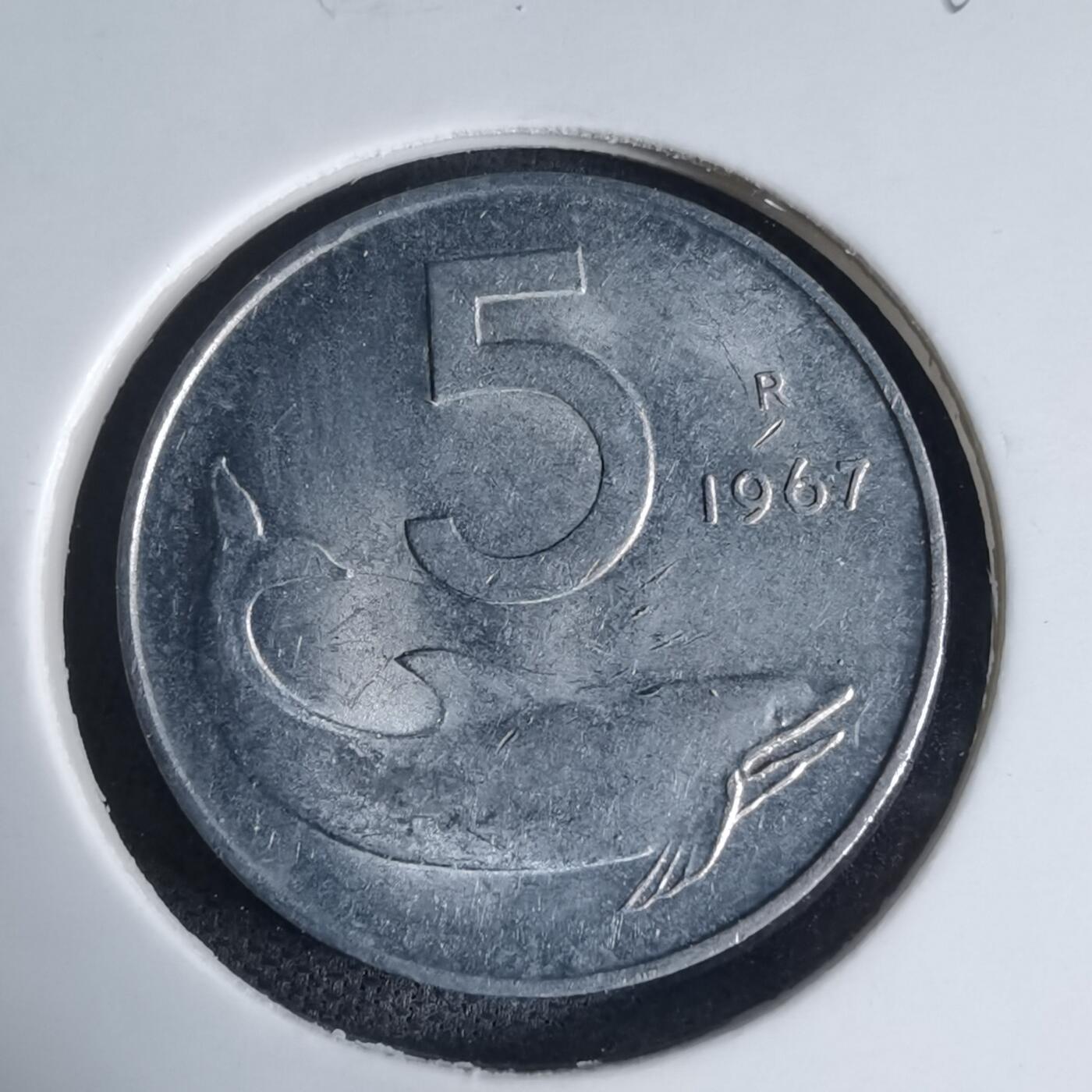 沼泽如烟--第941场 意大利1967年5里拉