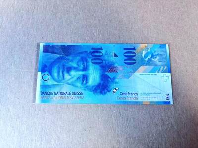 【Blue Auction】世界纸币精拍第765期——18级TOP拍卖/信誉/品质/专业/高效💫 - 瑞士 2014年100法郎 全新UNC