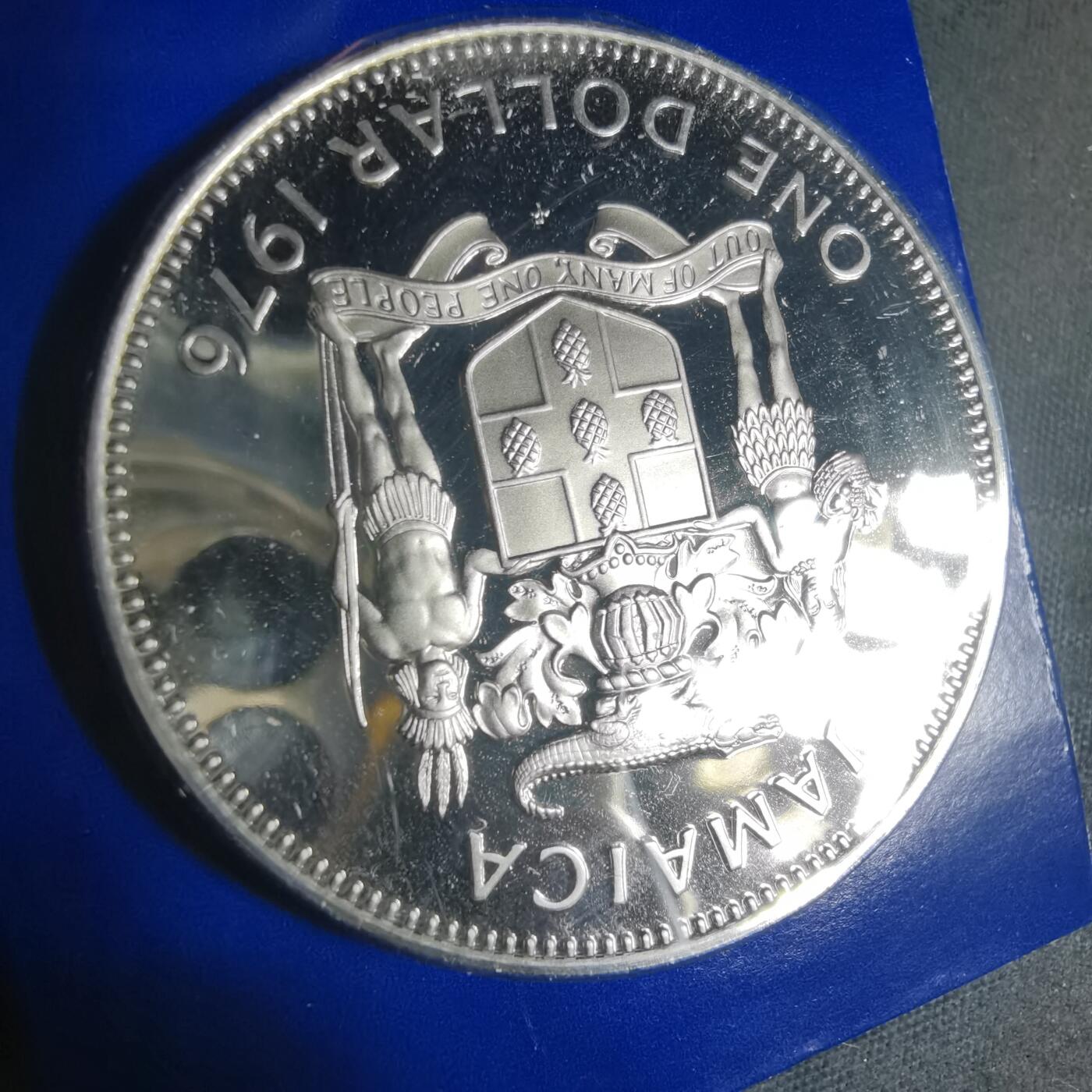 沼泽如烟--第941场 牙买加1976年一元精制币