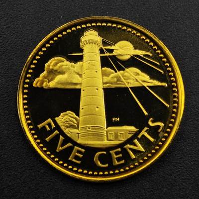 【淘币小摊】实时拍第八百三十三拍   散币场   满百包邮可预留二周 每周一统一发货   - 巴巴多斯1973年南角灯塔5分精制铜币